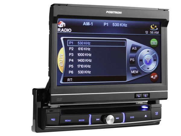 DVD Automotivo Pósitron SP6300 Retrátil Tela 7" - Touch Scre