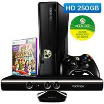 xbox 360 slin + kinet 2 comtroles e 3jogos destravado